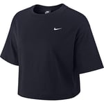 Nike W NSW Essntl Top SS Lbr T-Shirt Femme Black/White FR: S (Taille Fabricant: S)