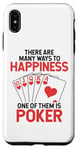 Coque pour iPhone XS Max De nombreuses façons de faire du bonheur Poker Hands Texas Holdem Player Poker