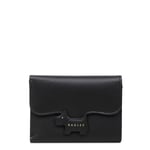 Radley Small Black Purse Trifold Flapover Smooth Leather Womens Crest RRP £59