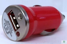 RED Universal Single USB Cable Car Cigarette Lighter Charger Adapter 1 Phone