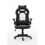 RAPTOR GAMING Gaming Chair GS-50 Full Size  PU+Foam  Black/White