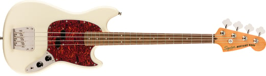Squier Fender Classic Vibe '60s Mustang elektrisk bass (olympisk hvit)