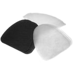 3x filtre à charbon actif, 3x filtre à graisses, 3x filtre papier remplacement pour DeLonghi 5525112800 pour friteuse - 9 filtres - Vhbw