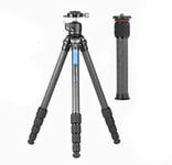 Leofoto - Ranger - Carbon Tripod including Ball Head - Lightweight - Legs adjustable in 3 Angles - Ideal for Macro Photography - LS-255C+LH-30