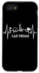 Coque pour iPhone SE (2020) / 7 / 8 Las Vegas Silhouette Battement Coeur J'adore Las Vegas