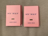 2 x Giorgio Armani My Way Parfum Perfume Sample Spray 1.2ml FREEPOST