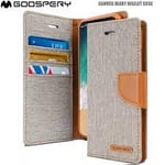 Canvas Diary Huawei P10 Wallet Case  Grey