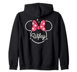 Disney Minnie Mouse Wifey Head Icon Magic Family Trip Zip Hoodie