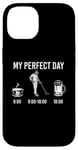 Coque pour iPhone 14 My Perfect Day Coffee Metal Detector Beer