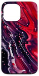 Coque pour iPhone 13 Pro Max Galaxie rouge | Téléphone d'art abstrait multicolore