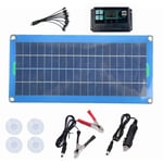 Panneau Solaire 300W 12V 5V Double ContrôLeur usb éTanche Monocrystalin Cellules Solaires Chargeur de Batterie -10A