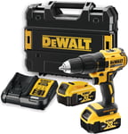 Perceuse visseuse 18 V XR + 2 batteries 4 Ah + chargeur + coffret DEWALT DCD777M2T-QW