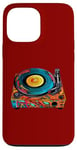 Coque pour iPhone 13 Pro Max Tourne-disque vintage coloré - Retro Pop Art Vibes