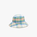 Lacoste Mens Accessories Cotton Blend Checked Bucket Hat in Multi colour - Multicolour material_cotton - Size Small