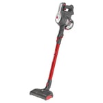 Hoover Cordless Vacuum Cleaner, H-Free with up to 25 mins run-time, Lightweight, Pet Tool, Grey & Red [HF122RPT]