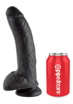 King Cock .9" With Balls - Svart