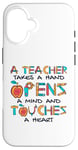 Coque pour iPhone 16 Teacher Takes A Hand Referendar Professeur Pédagogue Professeur