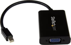 Adaptateur mini DisplayPort vers VGA avec Audio - Convertisseur Adaptateur d'Écran (Mini Display/Mini DP/mDP) vers VGA - 1920 x 1200 (MDP2VGAA).[V204]