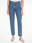 Tommy Hilfiger Tapered High Waist Jeans, Blue