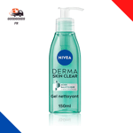 NIVEA Skin Clear Gel Nettoyant Visage 150 Ml, Pour Les Peaux À Imperfections