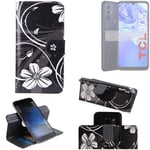 For TCL 305 Flip Wallet PU Leather Case Cover Stand Card Holder Pattern