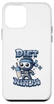 Coque pour iPhone 12 mini Cute Diet Ninja Shake Protéiné Squelette Ninja