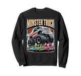 Monster Truck Crushing Cars Tee for Monster Truck Lovers Sweatshirt