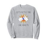 Funny Rock Paper Scissors Cute Old-School Decision Games Sweatshirt