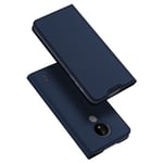 DUX DUCIS Skin Pro Faux Leather Wallet Flip Case for Nokia C21 - Blue