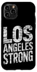 Coque pour iPhone 11 Pro Design typographique vieilli solide de Los Angeles