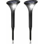 Lampe Solaire Extérieur led Puissante avec Détecteur de Mouvement 2 Pack, Eclairage Solaire Exterieur étanche IP65 Sans Fil Spot Solaire Lumière