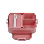 Mepal Bento Lunch Box Midi - Boite dejeuner - Pour 2 Sandwiches ou 4 Tranches de Pain - Lunchbox pour Sandwichs, Petits Snacks et Restes - Snack & Déjeuner - Vivid mauve