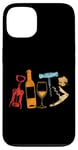 iPhone 13 Sommelier Wine Drinking Tasting Retro Corkscrew Wine Opener Case