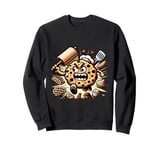 Furious Cookie! Funny Angry Ferocious Cookie Sweatshirt