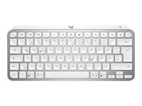 Logitech MX Keys Mini - Clavier - rétroéclairé - sans fil - Bluetooth - QWERTZ - Allemand - gris pâle