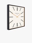Thomas Kent Garrick Square Analogue Wall Clock, 60cm