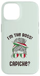 iPhone 14 I'M THE BOSS! CAPICHE? Italian Woman Messy Bun Italy Meme Case