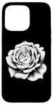 iPhone 15 Pro Max floral white rose graphic Beautiful flower plant cute design Case