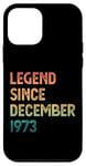 iPhone 12 mini 51st Birthday Men Women Legend Since December 1973 Case