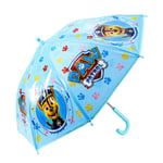 Paw Patrol Poe Printed Kids Umbrella Licensed Childrens Chase Boys Pups Blue