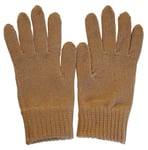 Brown Unisex Gloves 100% Organic Cotton Mittens Small MCS Eczema Chemical Free