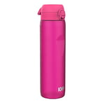 Ion8 Gourde 1l, 1000ml, Anti-Fuite, Facile à Ouvrir, Verrouillage Sécurisé, Poignée de Transport, Lavable en Lave-vaisselle, Sans BPA, Idéale pour le Sport et la Salle de Sport, Rose