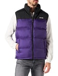 Schott NYC Mixte Utahv GILET DOUDOUNE EMPIECEMENT EPAULE SCHOTT, Mauve, M EU