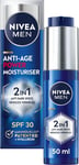 NIVEA MEN Anti-Age 2In1 Power Moisturiser (50Ml), with SPF 30, Luminous 630, and