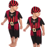 Pirate Toddler Girls Boys Kids Childs Fancy Dress Book Costume Small 2 - 3 Years