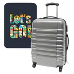 Set de Valise 64 x 45 x 28 cm avec Housse de Protection 'Let's Go', Multicolore, Valises à 4 Roues et avec Housse de Protection