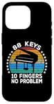 Coque pour iPhone 16 Pro 88 Keys 10 Fingers Pianist Musician Piano Keyboard Player