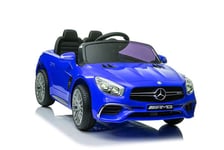 Kaksipaikkainen sähköauto lapsille Mercedes SL65 S Lean Cars, sininen