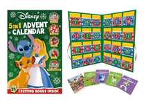 5-in-1 Disney Advent Calendar Books Of Story Collection Xmas Advent Calendar