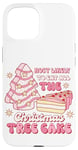 Coque pour iPhone 15 Preppy Pink Most Likely To Eat All Christmas Tree Cake Funny Pink